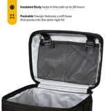 RTIC 15 Can Everyday Cooler, Soft Sided Portable Insulated Cooling for Lunch, Beach, Drink, Beverage, Travel, Camping, Picnic, for Men and Women, Black