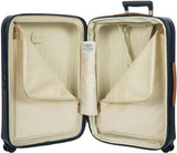 Bric's Taormina Ultra-Light Checked Luggage – Expandable Hard Shell Suitcase with TSA Lock, Anti-Tamper Zippers & 360 Spinner Mobility Wheels - 27 Inch, Blue