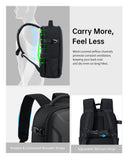 llano 22L Hardshell Camera Backpack, Photography Backpack Hard Shell Camera Bag for DSLR & Mirrorless Camera for Sony Canon Nikon Fujifilm, Travel Backpack with 15.6" Laptop & Drone Compartment, large