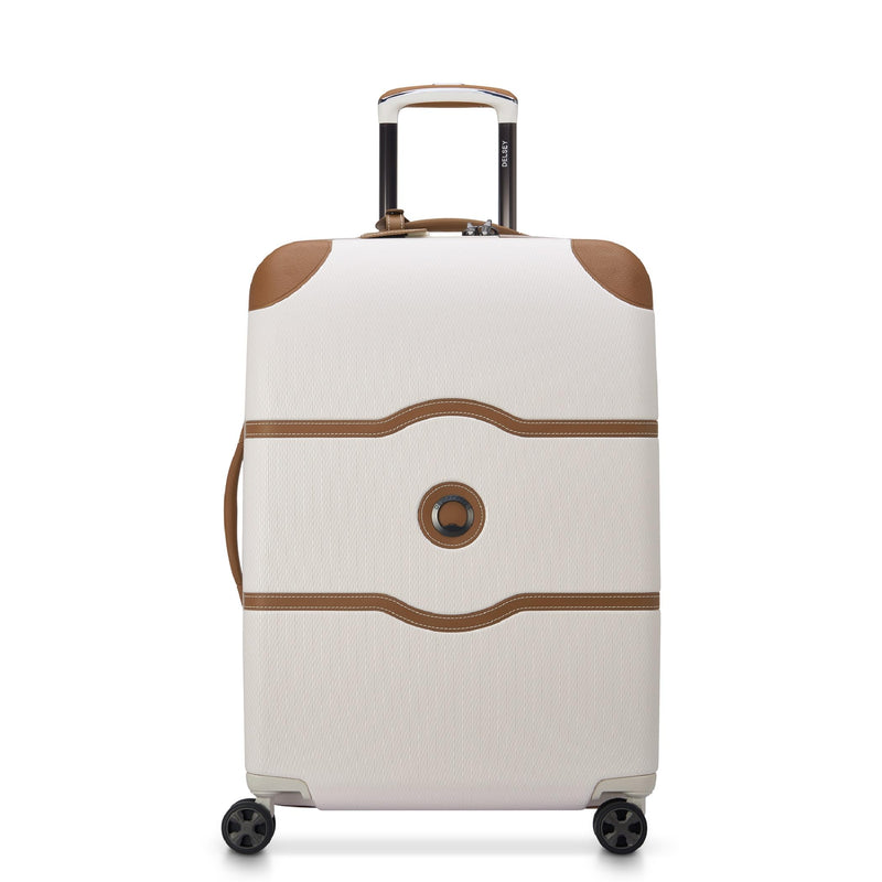 DELSEY PARIS Chatelet Air 2.0 Hardside Luggage with Spinner Wheels, Angora, Checked-Medium 24 Inch