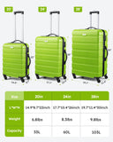 Suitour 2 piece luggage sets Hard Shell Luggage Set with Spinner Wheels, TSA Lock, 20 24 inch Travel Suitcase Sets