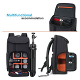 MOSISO Camera Backpack, DSLR/SLR/Mirrorless Large Men/Women Photography Camera Bag Case with 17.3 inch Laptop Compartment&Tripod Holder&Rain Cover Compatible with Canon/Nikon/Fuji/Laptop, Space Gray