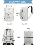 Large Travel Duffle Bags Backpack for Men Women, 50L Sports Gym Bag with Wet Pocket, Waterproof Carry On Backpack Weekender Overnight for Workout, Fitness, Outdoor, Business Yellow