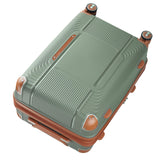 BOLATU 3 Piece Luggage Set PP Hardshell with YKK Zippers, 20/24/28 Inch Suitcases with Detachable Spinner Wheels & Reinforced Corner Guards, Lightweight TSA Lock Nested Set (Sage Green)