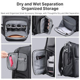 ULANZI BP10 35L Hardshell Camera Backpack, Professional Splash-proof Photography Camera Case Anti Theft Travel f Photographers Unisex Drone DSLR Mirrorless Camera Lens Tripod Holder 17'' Laptop Black