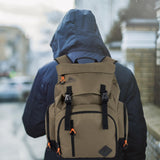 Kelty Hiking Backpacks 23 L Canvas Travel Laptop Backpack for Men Women, 18" Business Work Rucksack College Computer Bag (Olive Travel Pack)