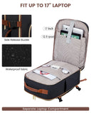 LOVEVOOK 40L Travel Backpack for Women & Men, Airline Approved Carry On Luggage with 3 Packing Cubes, TSA Overnight Bags, Waterproof Personal Item Bag, Weekender Essentials Backpacks fits 17" Laptop