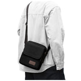 Small Crossbody Bag for Men,Vintage Canvas Messenger Shoulder Bags Crossbody Satchel Bag Men's Side Bags Women Over the Shoulder Purse for Phone Passport Bolsos Para Hombre Black