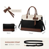 LOVEVOOK Laptop Tote Bag for Women,Leather Work Bag, Waterproof Business Teacher Bag,Large Computer Handbag Purse Briefcase,Office Gifts for Women