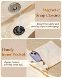 Miss Adola Aesthetic Tote Bag - with Magnetic Buckle and Zipper Inner Pocket for Women Lady Cloth Cotton Tote Bag for Gym, Work, Travel, Library, Shopping,Sea Fish