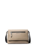 Michael Kors Hudson Small Flap Messenger, Silver Tone-Hardware/Birch