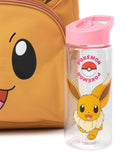 Pokemon Girls Backpack Set | Rucksack Bundle with School Bag, Pencil Case, Lunch Bag & Water Bottle | Eevee Matching Set
