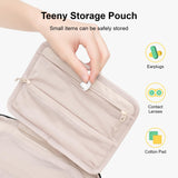LEVEL8 Travel Toiletry Bag for Women Men, Travel Organizer Water Repellent, Makeup Organizer with Hang Hook for Travel Accessories, Large/Black