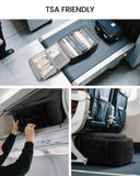 LOVEVOOK Travel Backpack for Men Women, 40L Carry on Backpack Flight Approved with 3 Packing Cubes, Extra Large Personal Item Bag Fits 17.3 inch Laptop for Airplanes, Water Resistant Daypack, Black