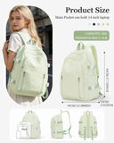 weradar Lightweight Middle School Bag For Teens Girls Boys,Kawaii Backpack For College Students,Aesthetic Bookbag,Cute School Backpack For Women Casual Daypack(Mint Green)