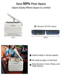 Hanke Hardside Expandable Carry On Luggage, 20 Inch Top Opening Trunk Luggages with Spinner Wheels, All-PC Hard Shell Carry-On Suitcase, Lightweight & TSA Airline Approved (Smoke White, 46L)