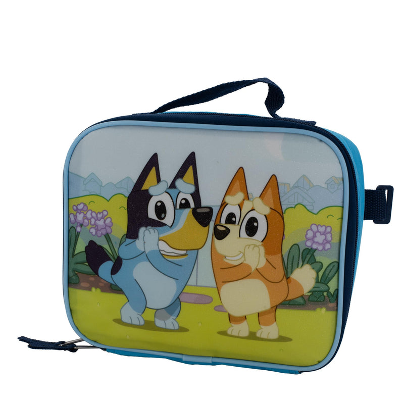 BLUEY 2 Piece Backpack Set, Pre school Girls & Boys 16" Travel Bag, Blue