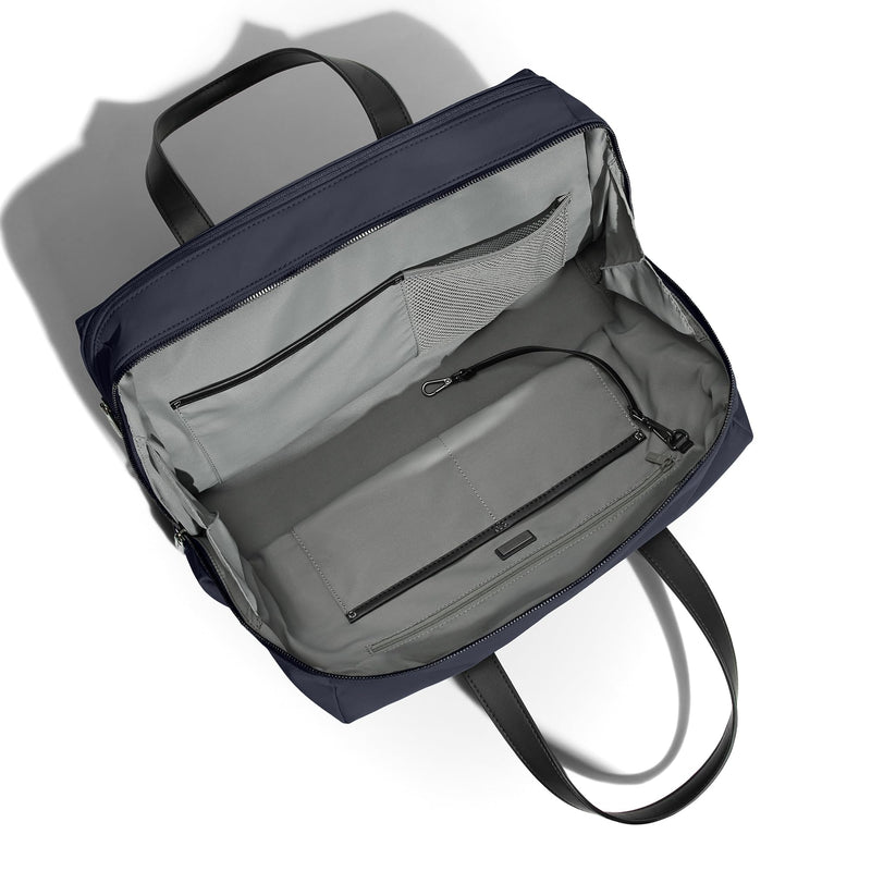 Away Everywhere Bag, Padded Laptop Sleeve, Removable Shoulder Strap, Daily Work Bag, Travel Essential Approved Personal Item, Navy Blue
