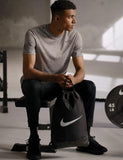 Nike Unisex Brasilia 9.5 Training Gym Sack (18L), Black/Black/White, MISC