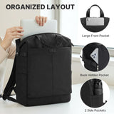 G4Free 15.6" Laptop Backpack for Men Women, 21L Slim Backpacks for Work, Business, College, Travel, Black