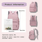 Teen Girls Backpack for School Kids Blue, Multi-pocket Middle School Bag Kids Backpack for Girls Bookbags