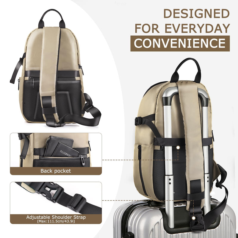 TAAOKA Camera Sling Bag, DSLR/SLR/Mirrorless Camera Backpack Case Shockproof Photography Backpack with Tripod Holder & Removable Modular Inserts Compatible with Canon/Nikon/Sony/Fuji