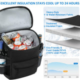 Tenot Cooler Backpack 33 Cans Backpack Coolers Insulated Leak Proof Soft Beach Cooler Bag for Men Women Ice Chest Backpack Camping Hiking Picnic Travel Cooler Lunch Backpack Black