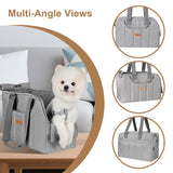 Dog Purse Carrier for Small Dogs Cats Rabbits Up to 13lbs, Lightweight Pet Sling Carriers with Crossbody Strap, Portable Puppy Soft Sided Tote Bag Carrier for Vet,Hiking,Travel Gray