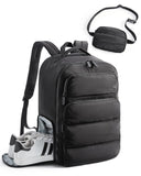 BAGSMART 35L Travel Backpack Women, 17.3 Inch Carry On Backpack Flight Approved, Personal Item Backpack Travel Bag, Water Resistant Casual Daypack, Black