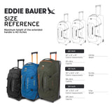 Eddie Bauer Expedition Rolling Duffel Bag with Wheels | Travel | Check-In | Luggage | Rugged | Durable - Dark Thyme, 34"