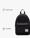Herschel Classic Backpack, Black,Mod Mini - 6.5L