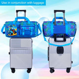 Kids Duffle Bag for Boys, Water Resistant Travel Bag with Separate Shoe Compartment for Sports, Gym, Overnight Weekender - Truck