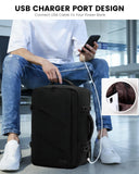 LOVEVOOK Travel Carry on Backpack, Large 40L Personal Item Travel Bag for Men & Women Flight Approved with 3 Packing Cubes, Suitcase Water Resistant Luggage Daypack Business Weekender Bag, Black