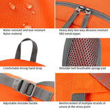 FENGDONG 35L Lightweight Foldable Waterproof Packable Travel Hiking Backpack Daypack for men women Orange