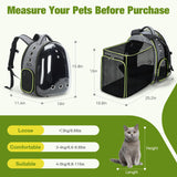 Lekereise Cat Bubble Backpack Carrier - Expandable Large Space Cat Backpack for Kitty Small Dog up to 18lbs, Transparent Pet Carrier for Travel, Hiking, Walking & Outdoor, Gray