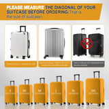 RainVillage Travel Luggage Cover - Scratch-Resistant Fit 19-31 Inch Suitcase Protector (Yellow, M(24-25 inch))