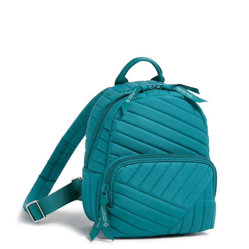 Cotton Mini Backpack Purse, Forever Green
