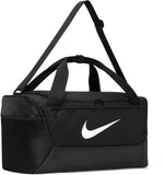 Nike Unisex Brasilia Training Duffel Bag (Small, 41L), Black/Black/White, MISC