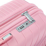 MWrouqfur Hard Shell Luggage Sets 4 Piece with 360 Spinner Wheels,Lightweight Suitcase Set with TSA Lock,Travel Luggage Set with Telescoping Handle,Light and Strong,Easy to Clean (Pink 2)