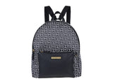 Tommy Hilfiger Naomi II Dome Backpack with Pouch Square Monogram Jacquard Black/White One Size