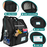 PetAmi Dog Backpack Carrier for Small Large Cat, Pet, Puppy, Ventilated Pet Hiking Backpack Travel Bag, Airline Approved Cat Backpack Carrier, Camping Biking Dog Bag Up to 18lbs Pet, Black