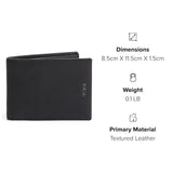TUMI - Nassau Double Billfold Wallet - Men's Premium Leather Card Holder - RFID Protection - Smooth Black Leather