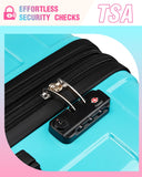 TTOVALIGERIA Luggage Sets 2 Piece, Hard Shell Expandable Carry on Suitcase with Spinner Wheels and TSA Lock, Lightweight Travel Luggage Set