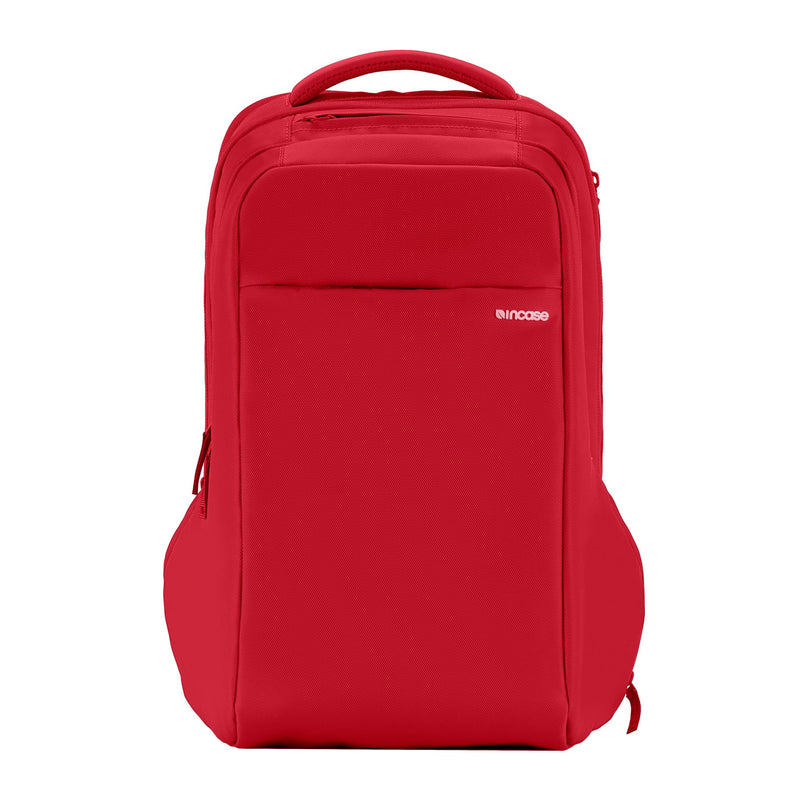 Incase ICON Backpack – Large Tech Backpack for Business, School, Travel – Laptop Bag with 8 Compartments, Fits 16 Inch Devices – Dedicated Laptop, Tablet, Phone and Accessory Pockets - Signal Red