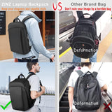 ZINZ Slim and Expandable 15 15.6 16 Inch Laptop Backpack Anti Theft Business Travel Notebook Bag with USB, Multipurpose Large Capacity Daypack for Men & Women,DB01K02