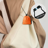 KALIDI Compact Tote Shopping bag Lightweight Foldable Tiny Reusable Grocery Shoulder Bag Crossbody