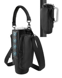JACZZO Magnetic Gym Bag for Men and Women, Magnetic Water Bottle Holder for Stanley, Small Gym Bag, Gym Gifts for Women and Men (Black, <30 OZ)