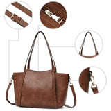 GAEKEAO Purses for Women Large Hobo Shoulder Bags Multiple Pockets Tote Handbags Top Handle Bag with Adjustable Strap