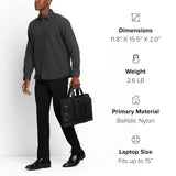 TUMI - Alpha Bravo Academy Brief - Compact Laptop Briefcase - Travel Laptop Bag - 11.8" X 15.5" X 2.0" - For 15" Laptop - Black