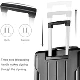 Japovker Luggage Sets 2 Piece Large Suitcases with Spinner Wheels, 20/28 Inch Hardshell ABS Expandable Luggage Set, Lightweight Suitcase Set with TSA Lock for Men Women Business Trip (Black)